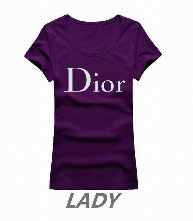 Dior short round collar T woman S-XL-017